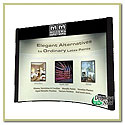 Tradeshow portable display backlit graphics shipping case conversion