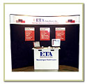 Portable convention display tradeshow graphics